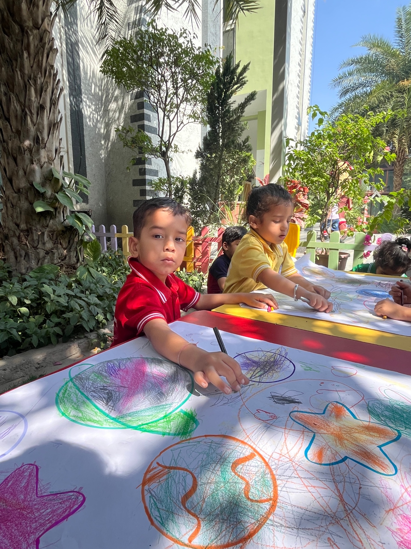 Crayons, colours & big imaginations.